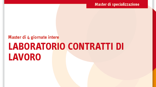 Immagine Master online: Laboratorio Contratti di lavoro | Euroconference